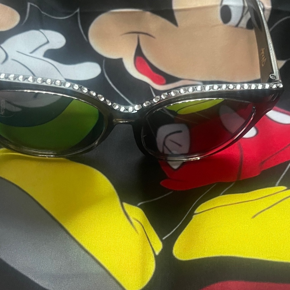 Disney Minnie Black Sunglasses with Rhinestones authentic